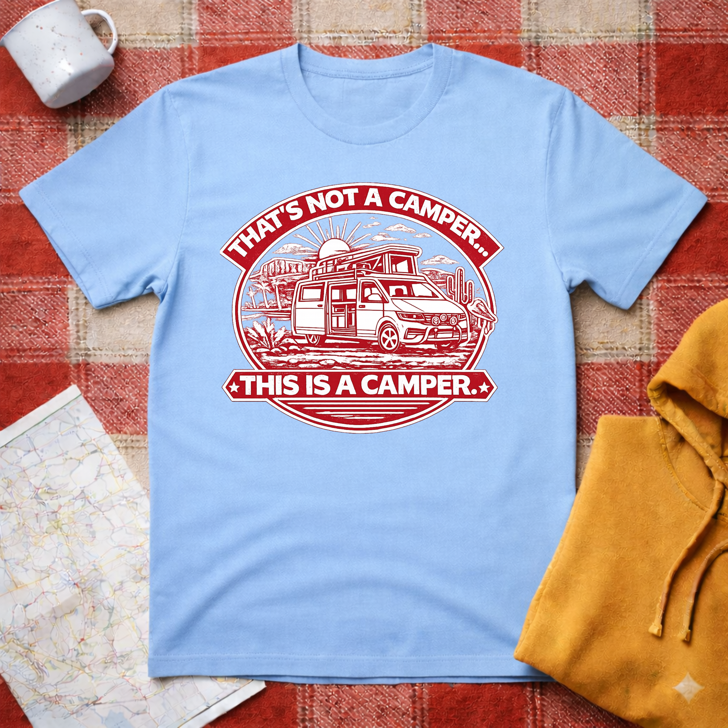 Crocodile Dundee- VW Camper- T-shirt