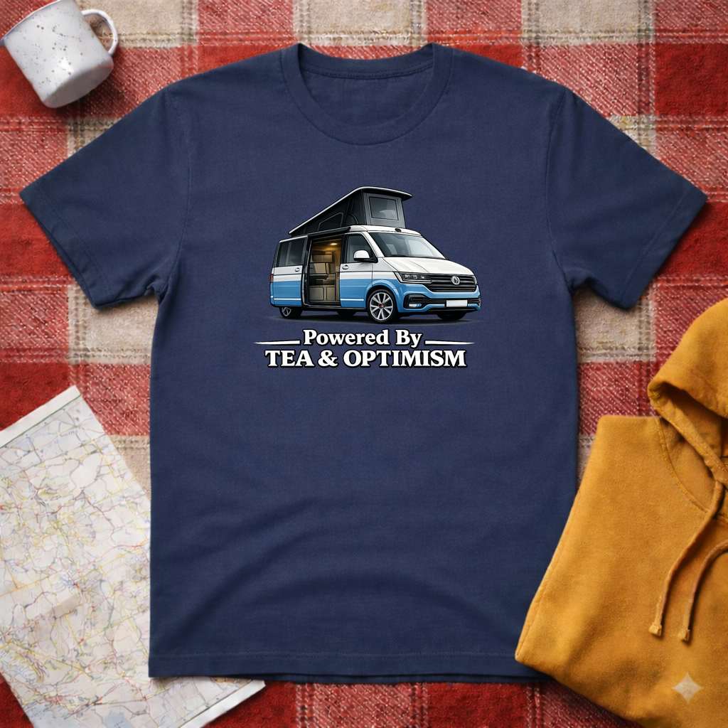 Powered By Tea & Optimism - T-shirt
