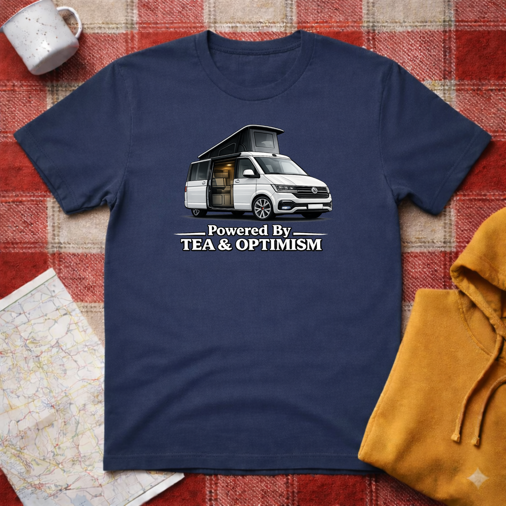 Powered By Tea & Optimism - T-shirt