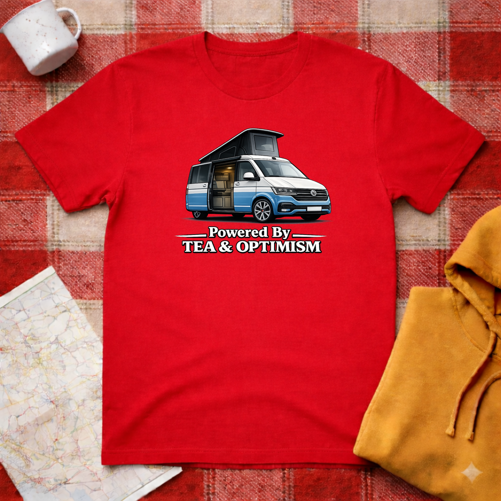 Powered By Tea & Optimism - T-shirt