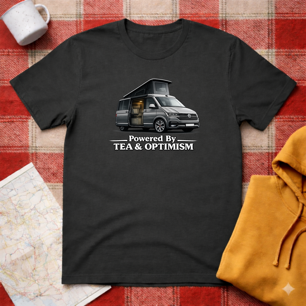 Powered By Tea & Optimism - T-shirt