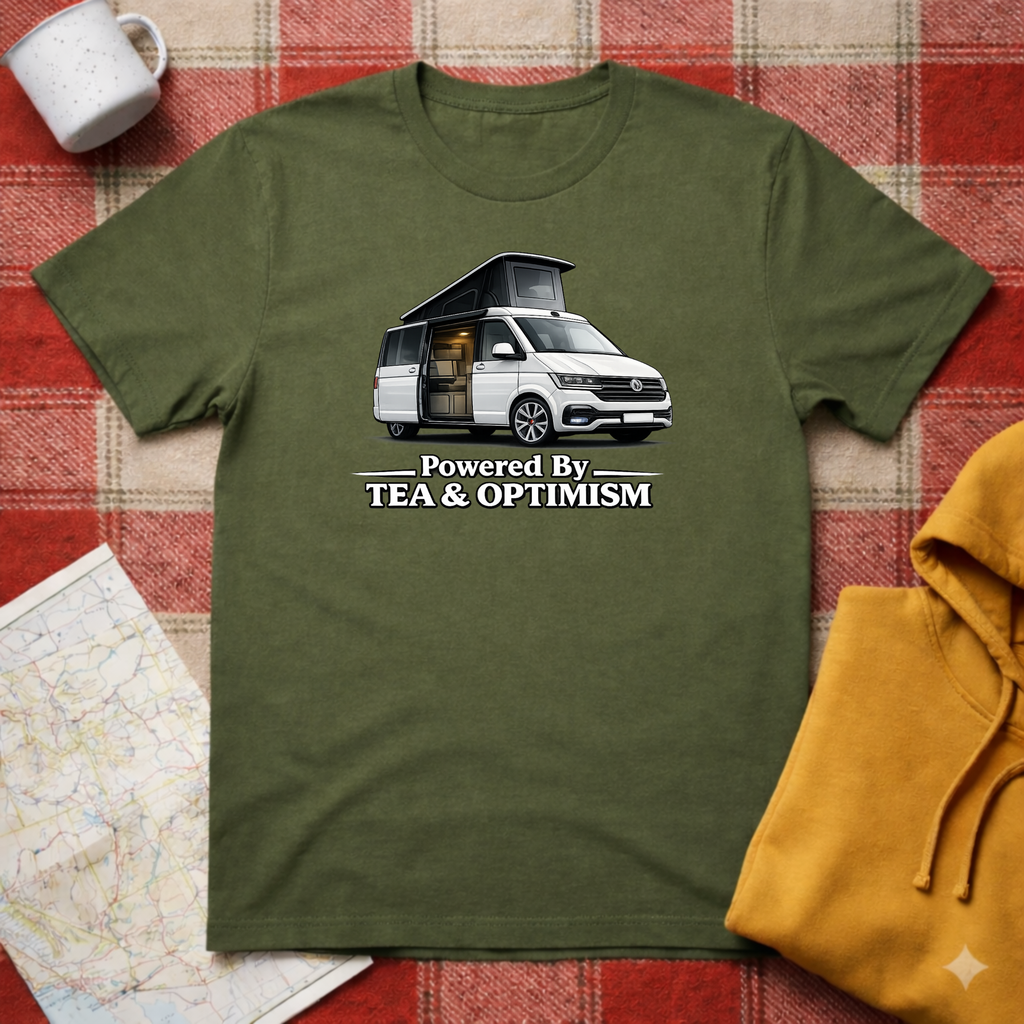 Powered By Tea & Optimism - T-shirt