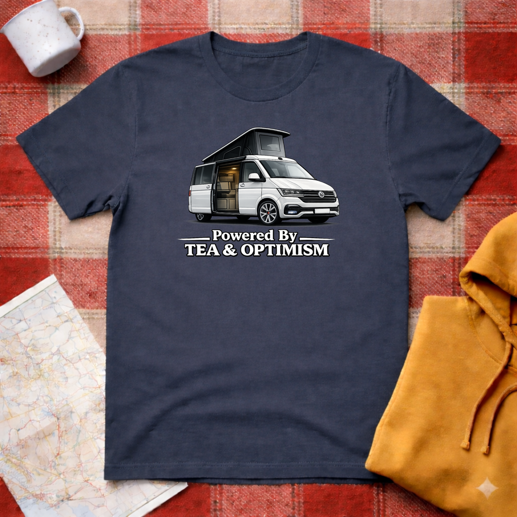 Powered By Tea & Optimism - T-shirt