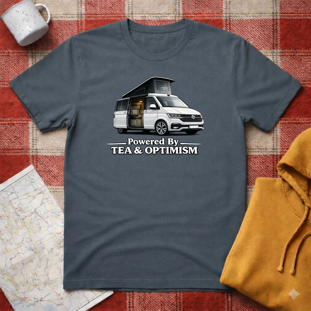 Powered By Tea & Optimism - T-shirt