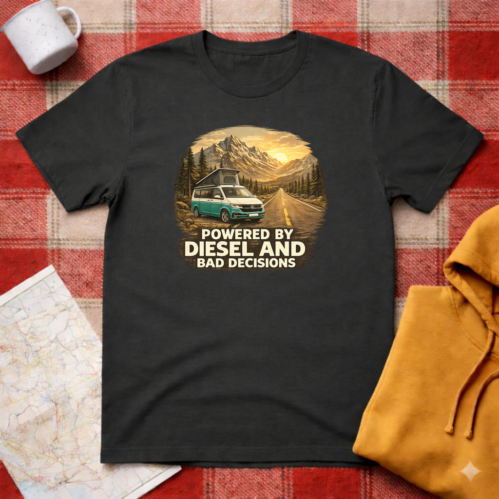 Powered By Diesel & Bad Decisions- T-shirt