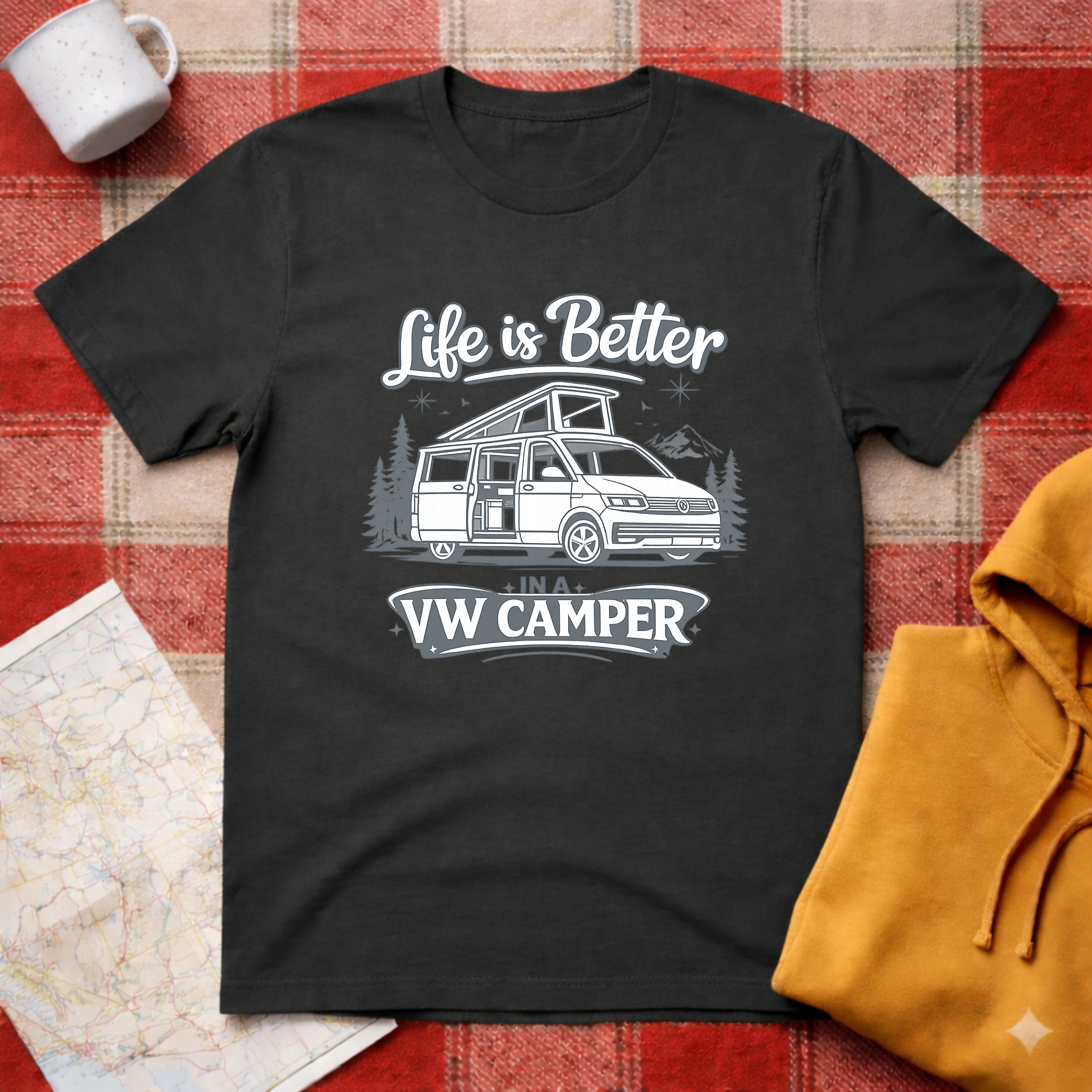 Life Is Better In A VW Camper- T-shirt
