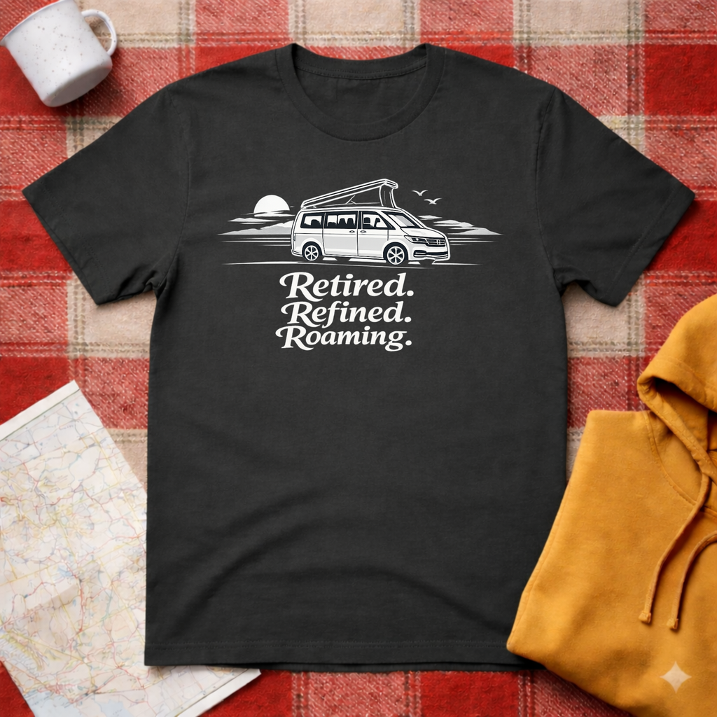 Retired, Refined, Roaming- T-shirt