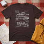VW Camper Technical Drawing - T-shirt