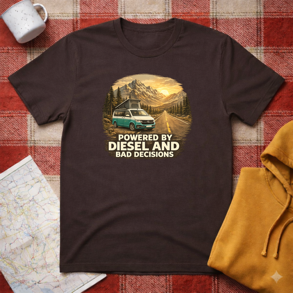 Powered By Diesel & Bad Decisions- T-shirt