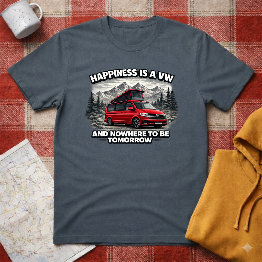 Happiness Is A VW- T-shirt