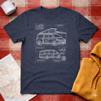 VW Camper Technical Drawing - T-shirt