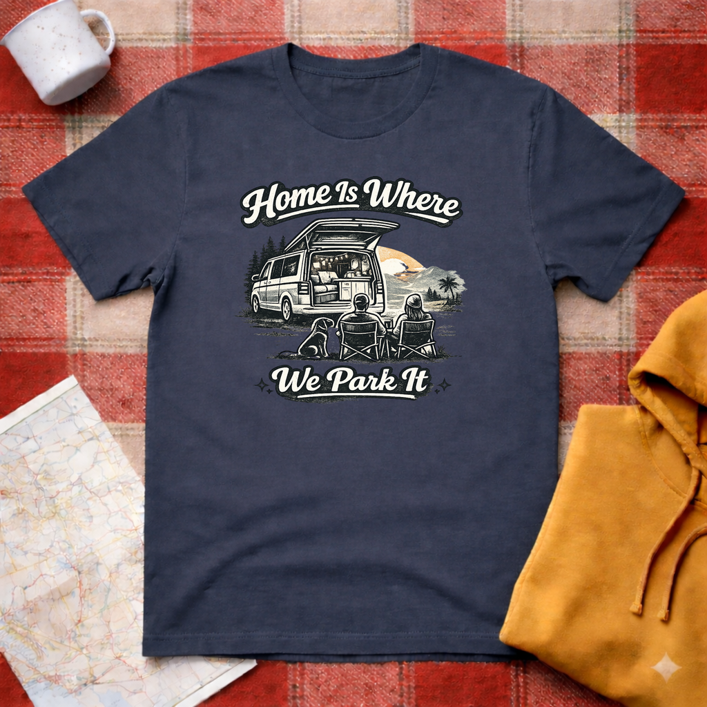 Home Is Where We Park It- T-shirt