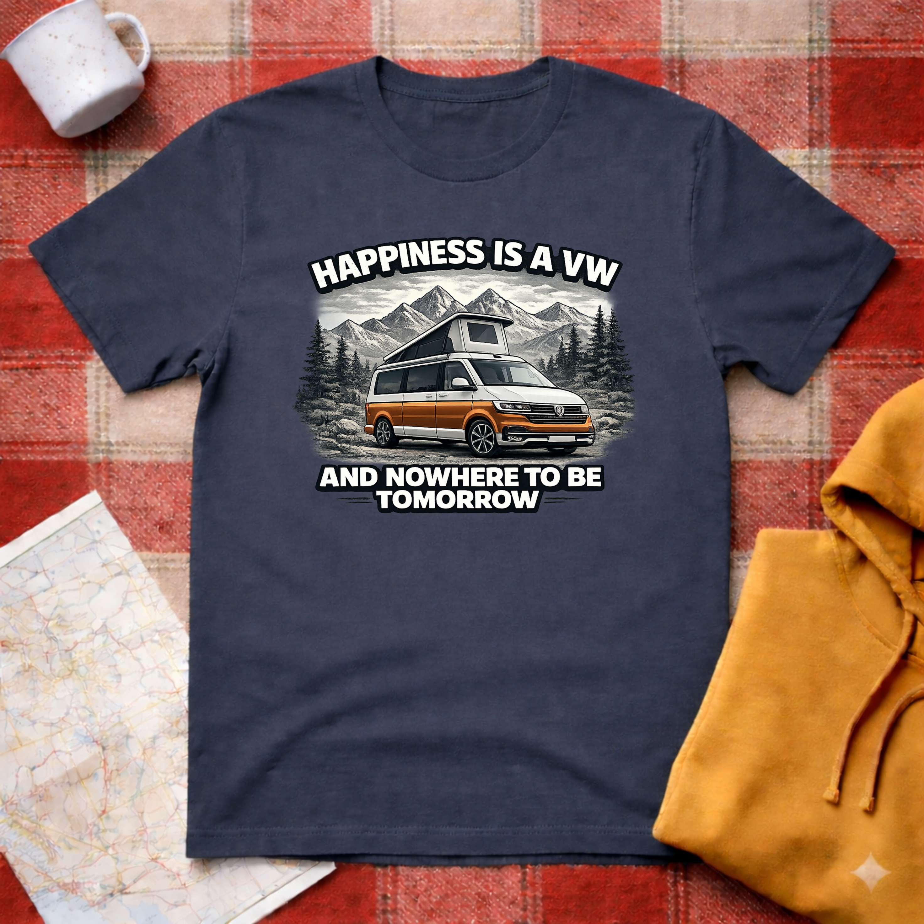 Happiness Is A VW - T-shirt