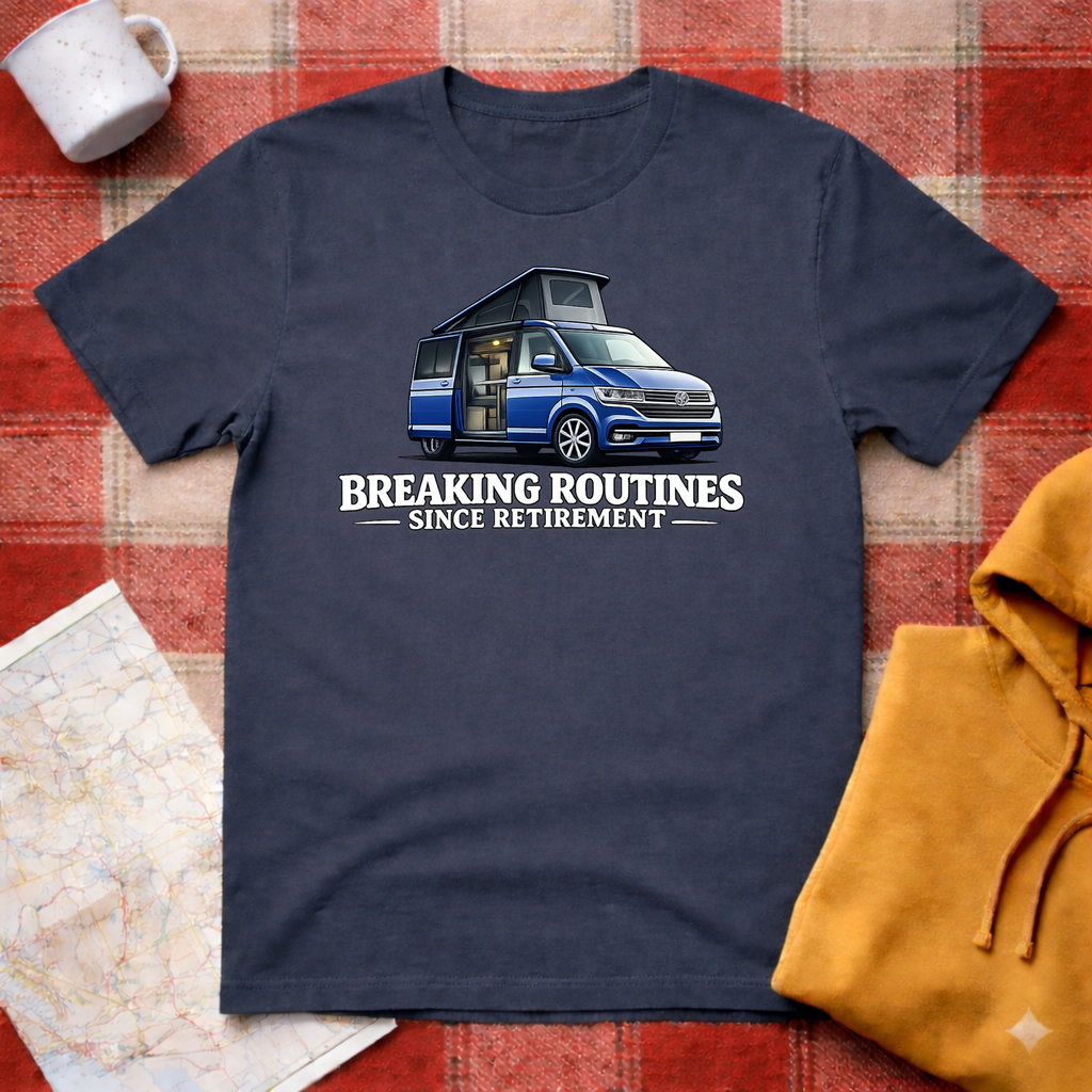 Breaking Routines- Blue Camper- T-Shirt