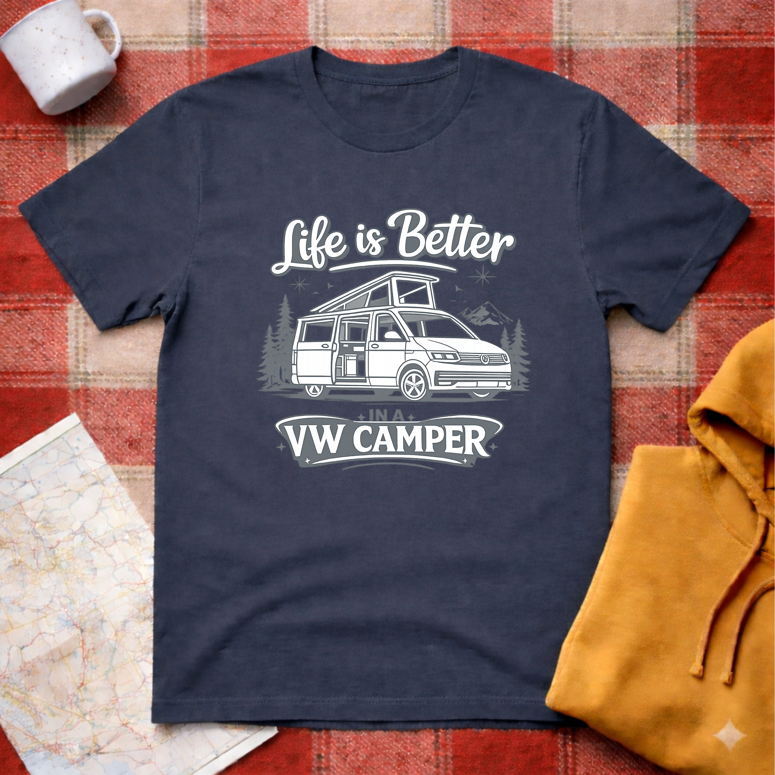 Life Is Better In A VW Camper- T-shirt