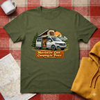 Married For Love, Camping For Peace-T-shirt