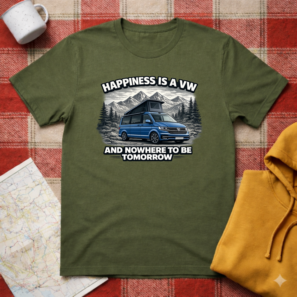 Happiness Is A VW - T-shirt