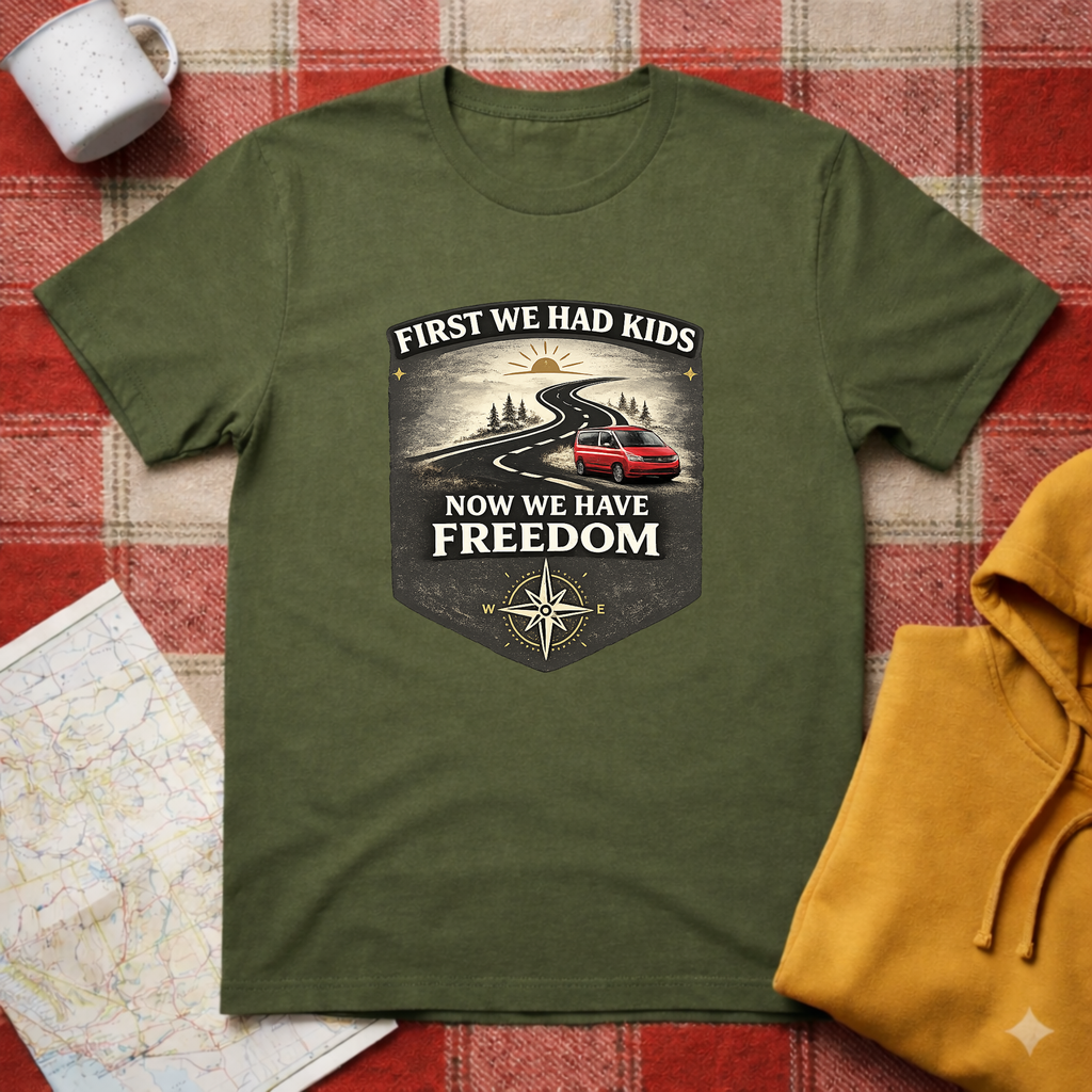First We Had Kids, Now We have Freedom- T-shirt