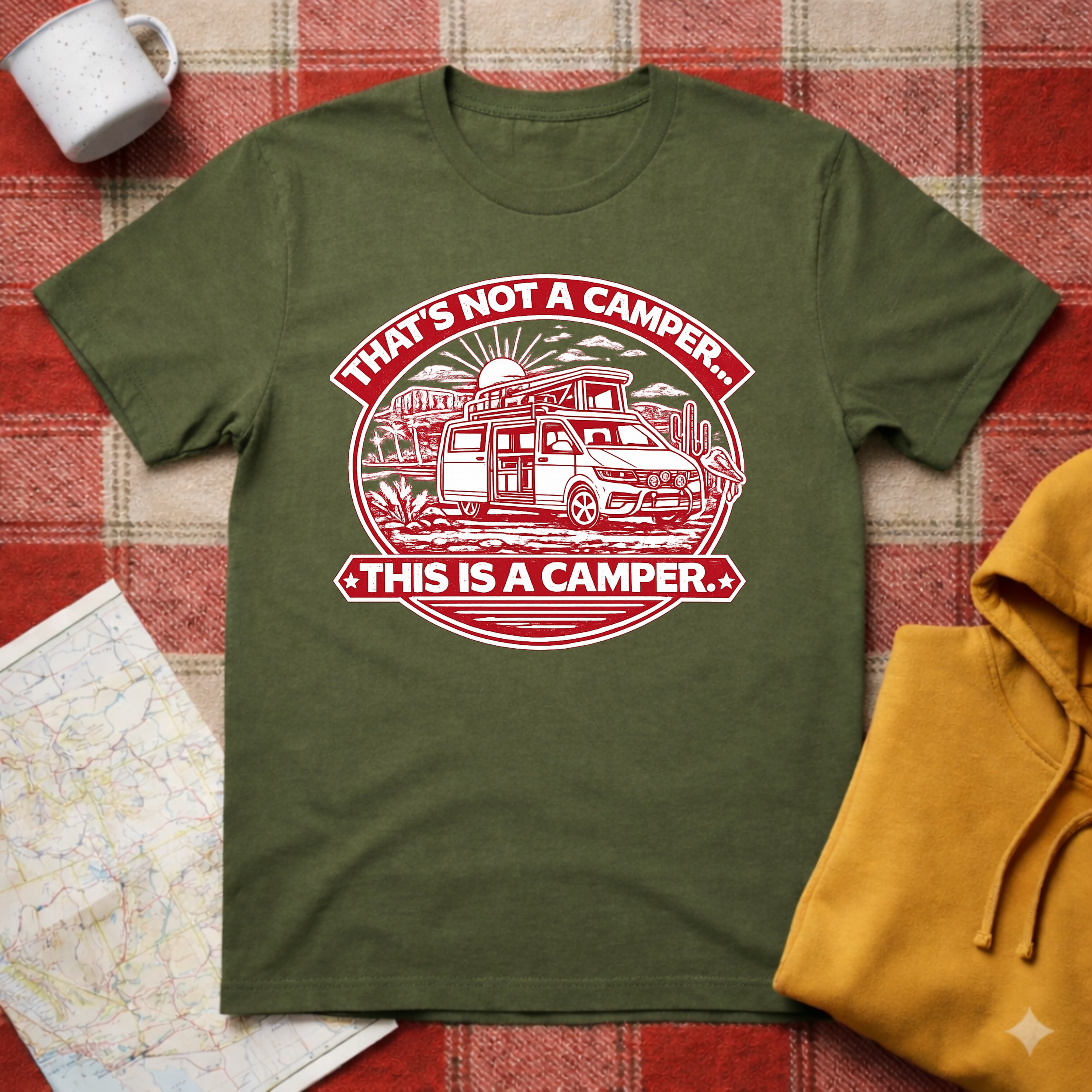Crocodile Dundee- VW Camper- T-shirt