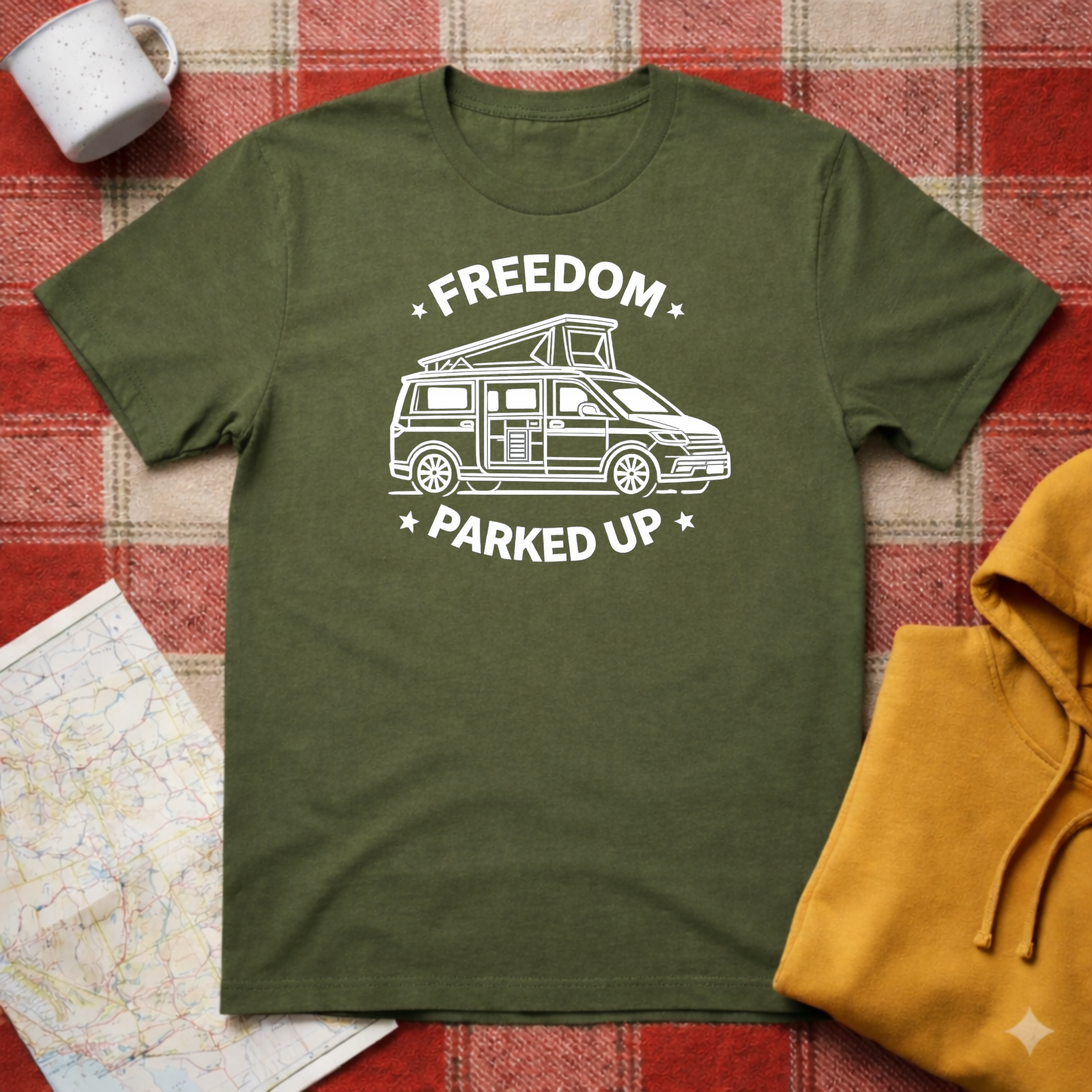 Freedom Parked Up- T-shirt