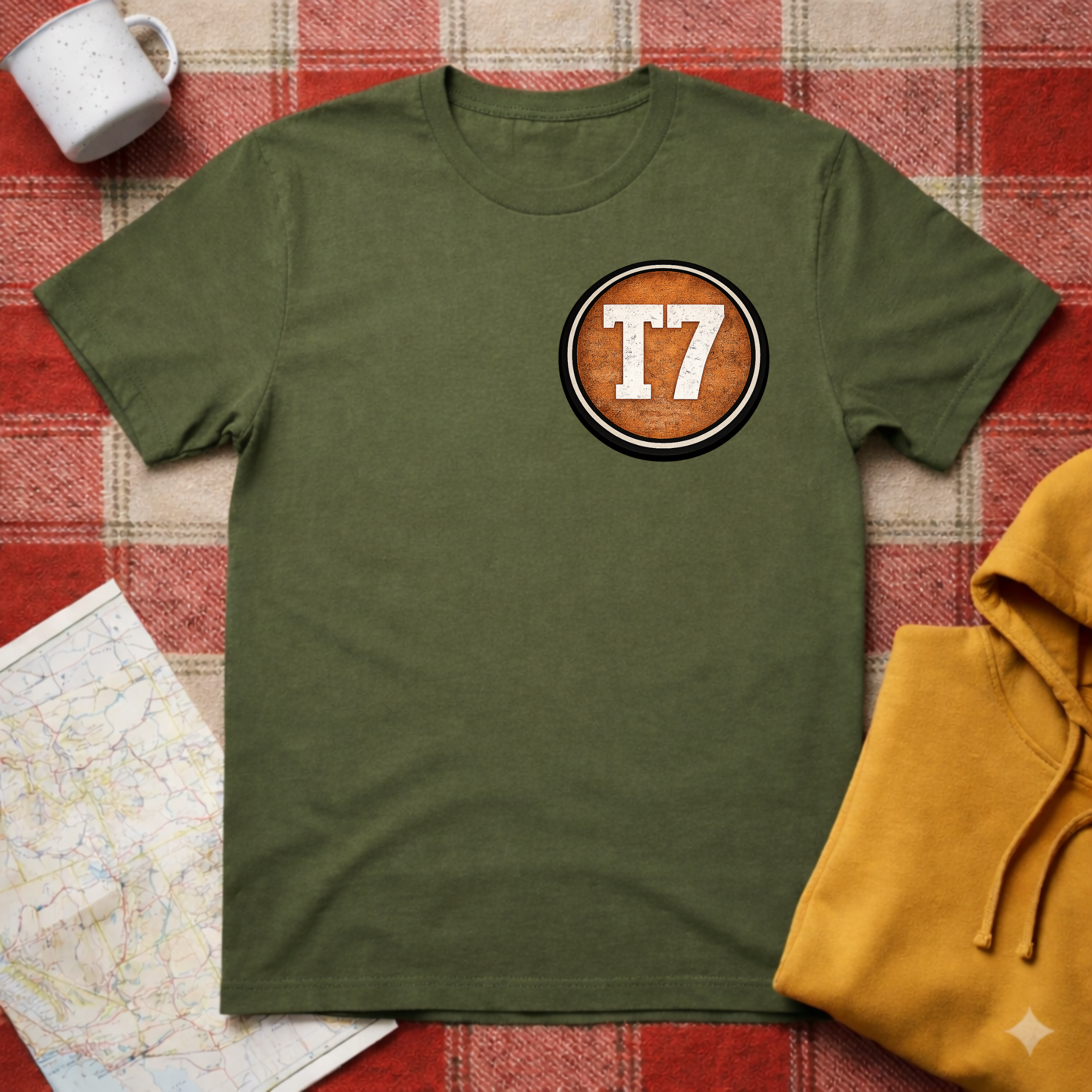 VW T7- Orange Logo-T-shirt