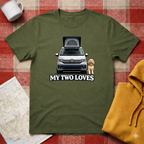 My Two Loves- Labradoodle- T-shirt