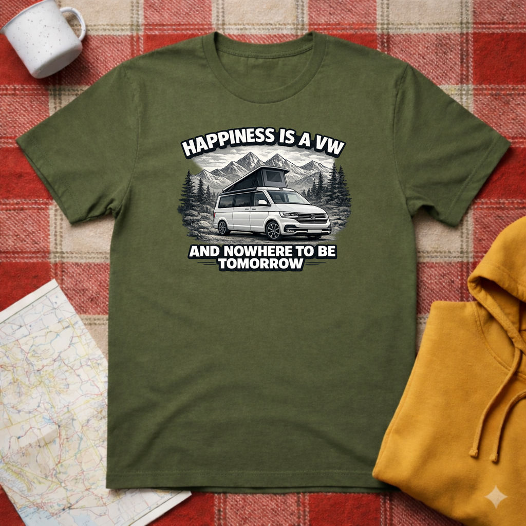 Happiness Is A VW- T-shirt