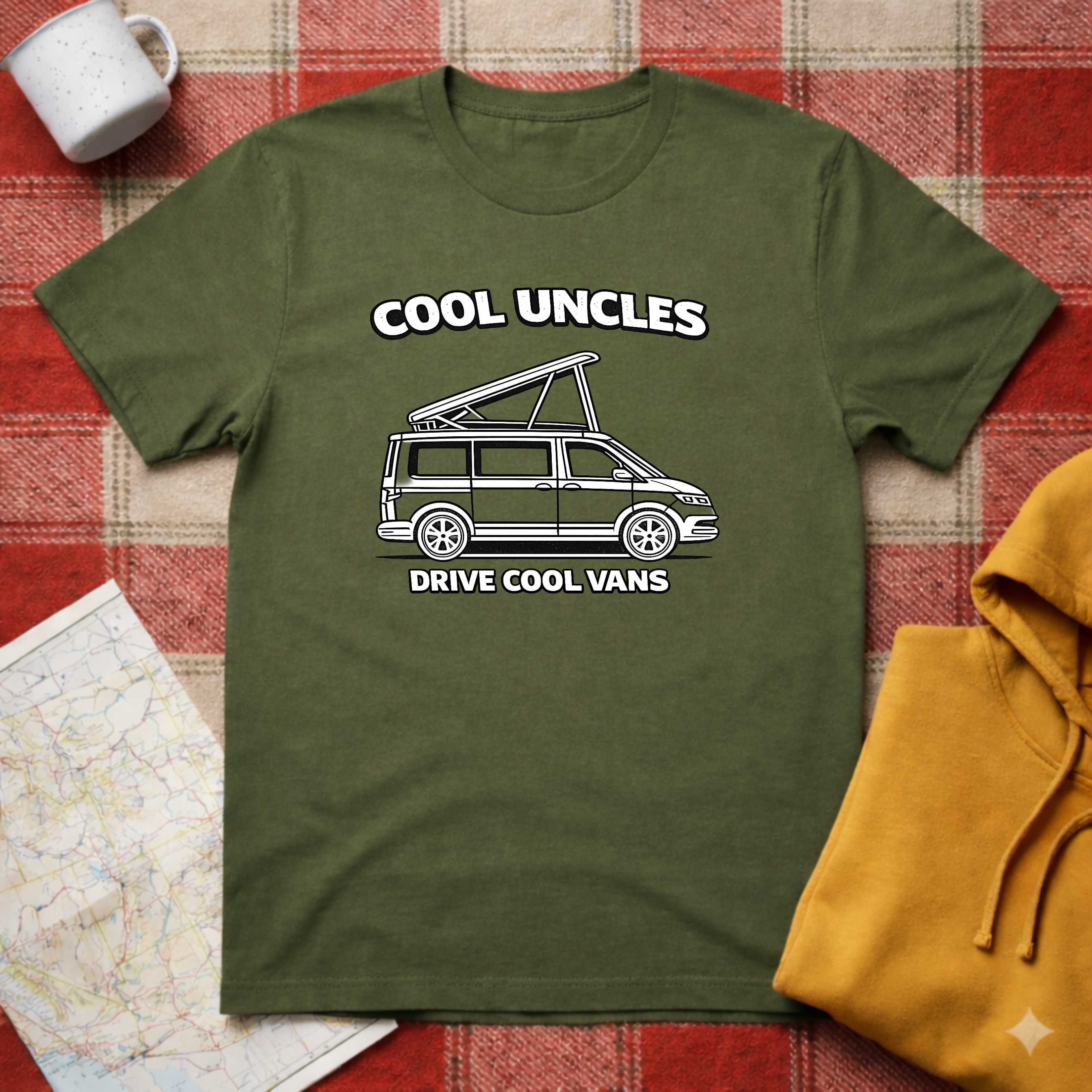 Cool Uncles Drive Cool Vans- T-shirt