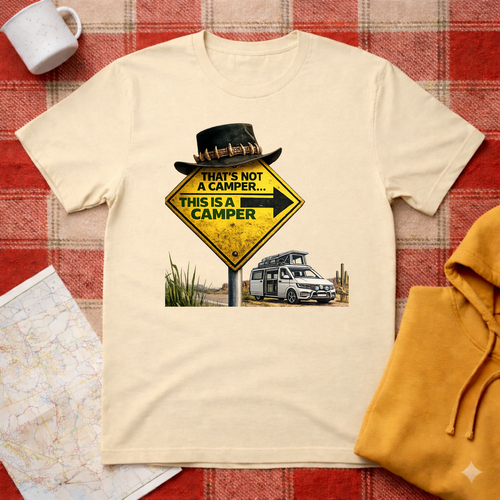 Crocodile Dundee VW Camper- T-shirt
