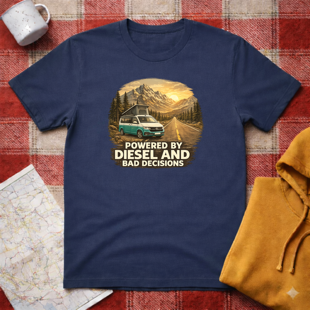 Powered By Diesel & Bad Decisions- T-shirt