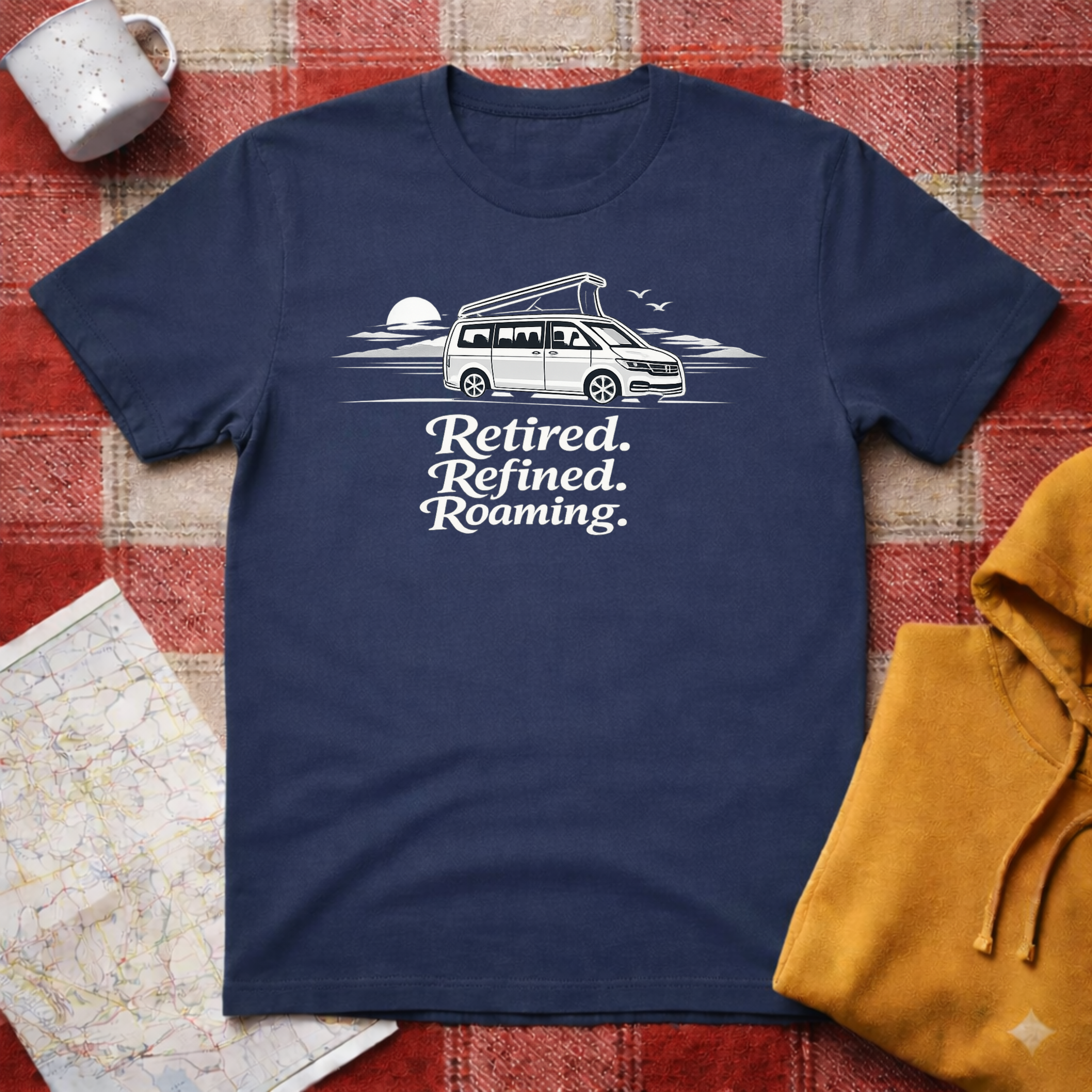 Retired, Refined, Roaming- T-shirt