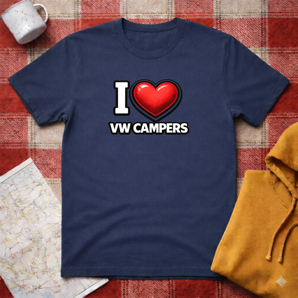 I Heart VW Campers - T-Shirt