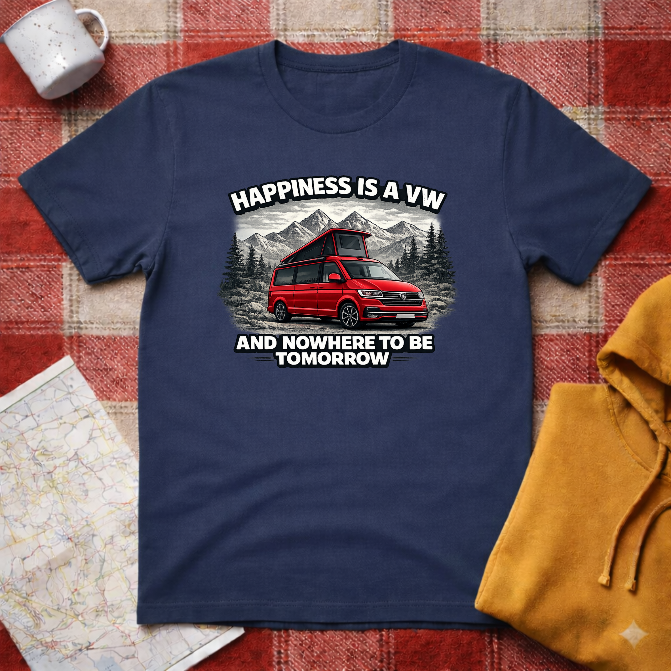 Happiness Is A VW- T-shirt