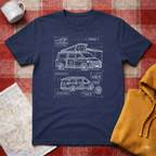 VW Camper Technical Drawing - T-shirt