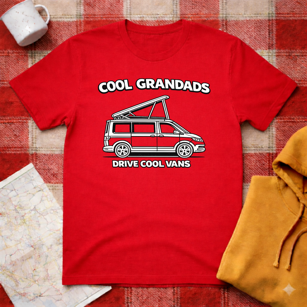 Cool Grandads, Drive Cool Vans- T-shirt