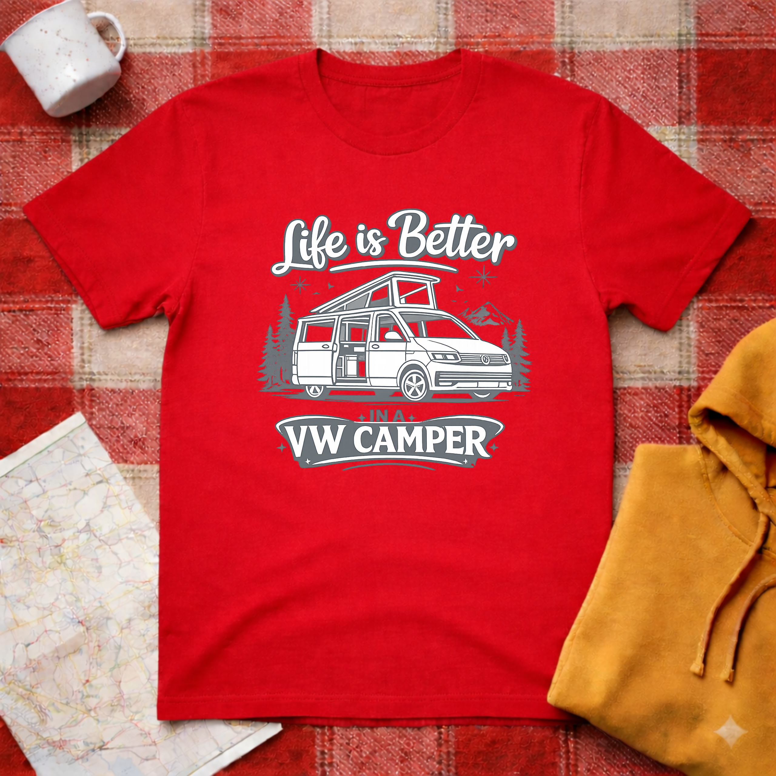 Life Is Better In A VW Camper- T-shirt
