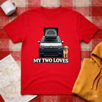 My Two Loves-Labrador-  T-shirt