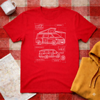 VW Camper Technical Drawing - T-shirt