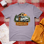 Married For Love, Camping For Peace-T-shirt