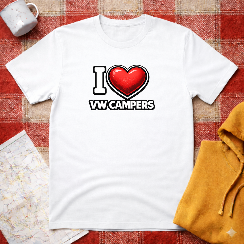 I Heart VW Campers - T-Shirt