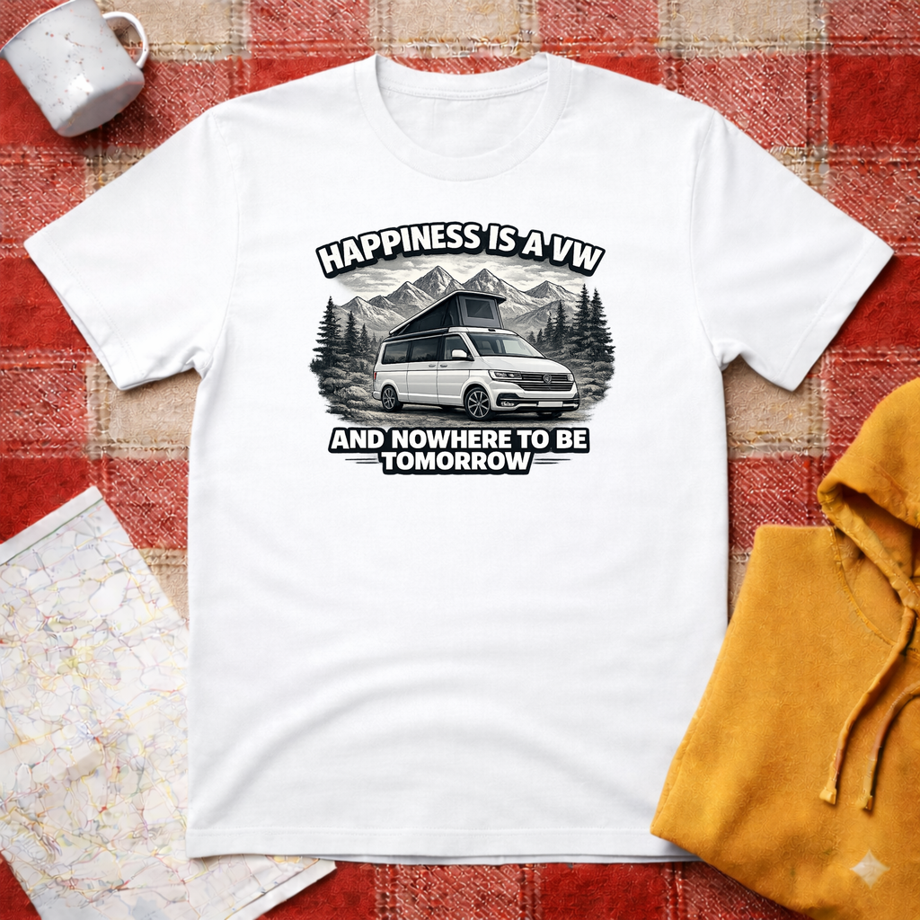 Happiness Is A VW- T-shirt