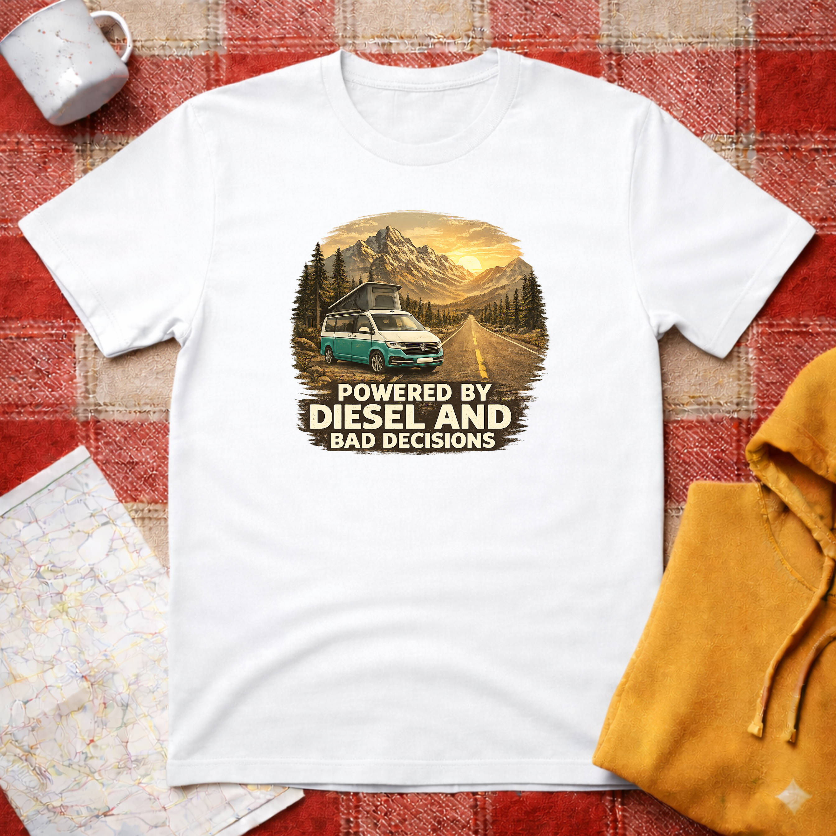 Powered By Diesel & Bad Decisions- T-shirt