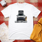 My Two Loves- German Shepherd-T-shirt