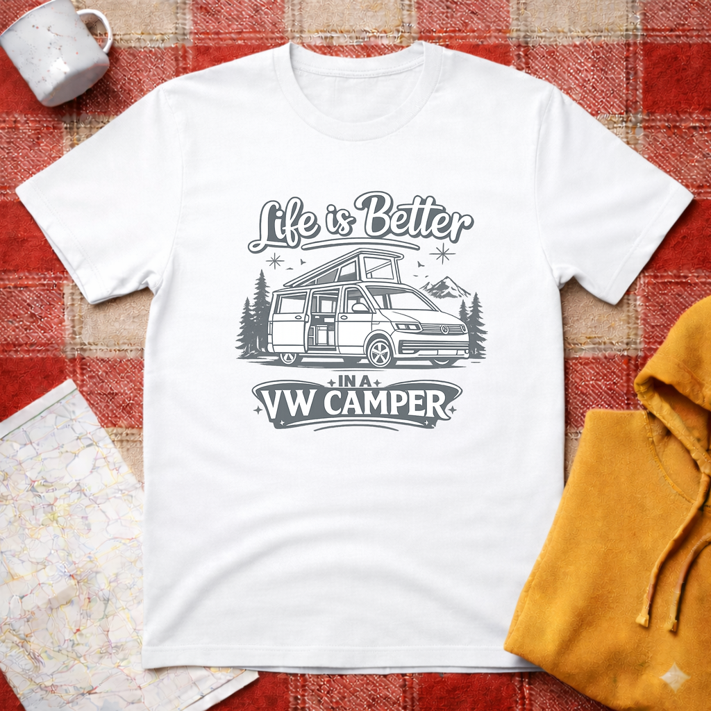 Life Is Better In A VW Camper- T-shirt
